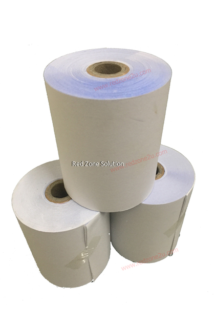 2ply Dot Matrix Paper Roll for Receipt Printer : 76mm x 65mm : Per Roll